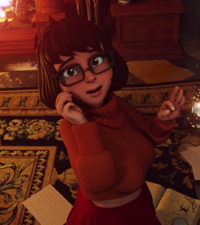 Hentai Velma brothel แตกในสาวแว่น